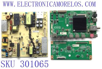 KIT DE TARJETAS PARA TV JVC / MAIN MS16010-ZC01-01 / 20200815 / FUENTE TV5006-ZC02-02 / 20200806 / T-CON CCPD-TC495-005-H V1.2 / 20200805 / PANEL CC580PV7D / DISPLAY CC580PV7D VER.02 / MODELO LT-58MAW595